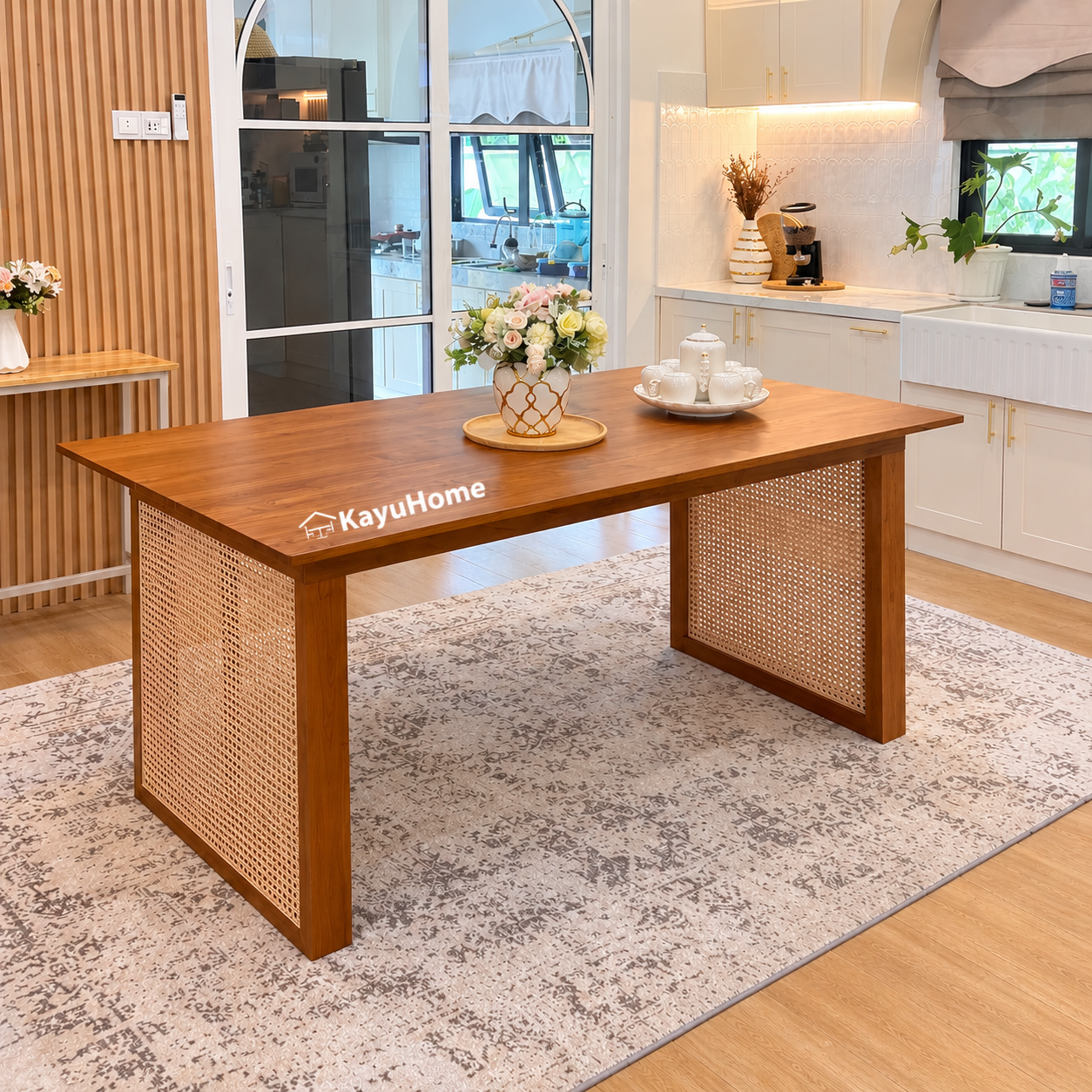 Dining Table Muji Rattan — official KayuHome catalogue image