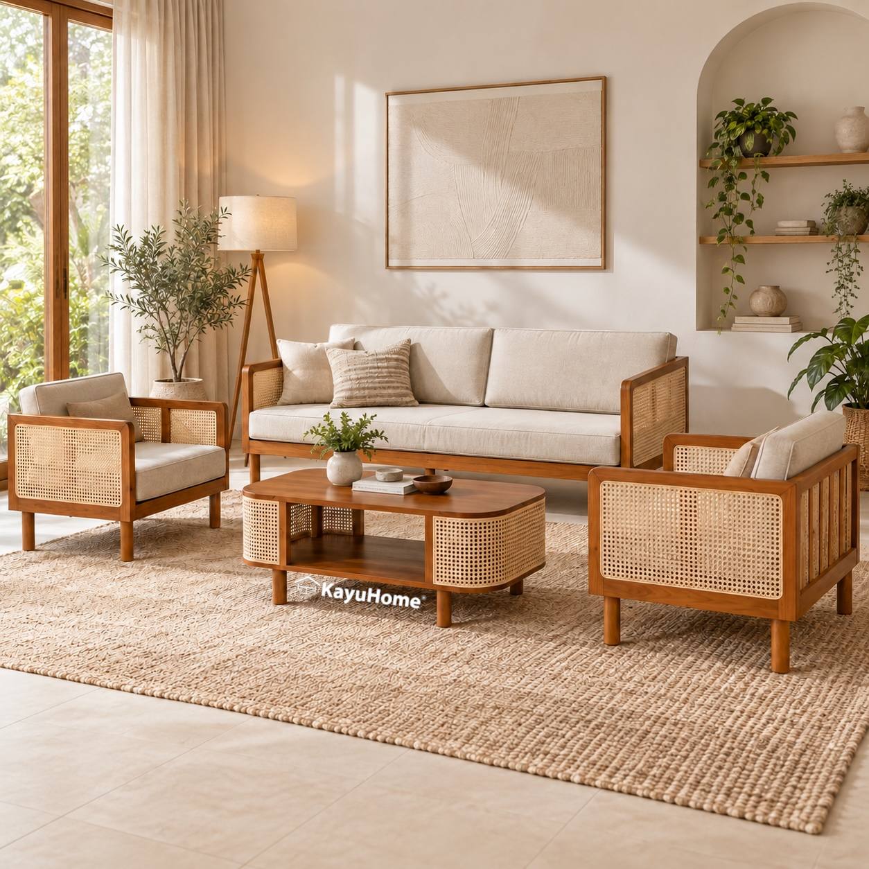 Arden Cane Living Set — official KayuHome catalogue image