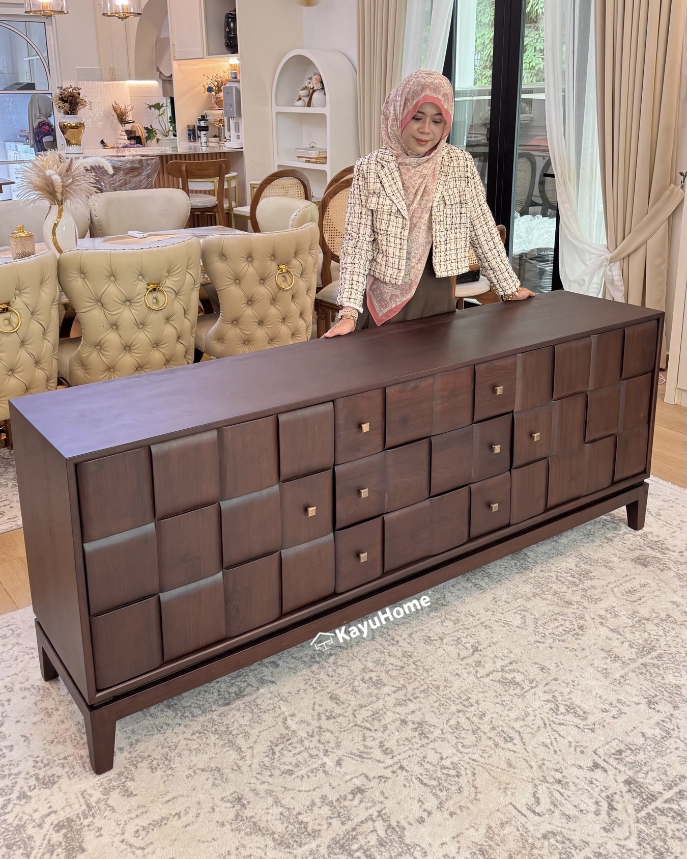 Buffet Cabinet Ketupat — official KayuHome catalogue image